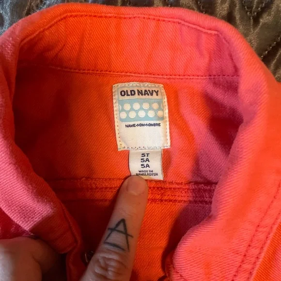 EUC Old Navy Denim Jacket 5T - Picture 3 of 4